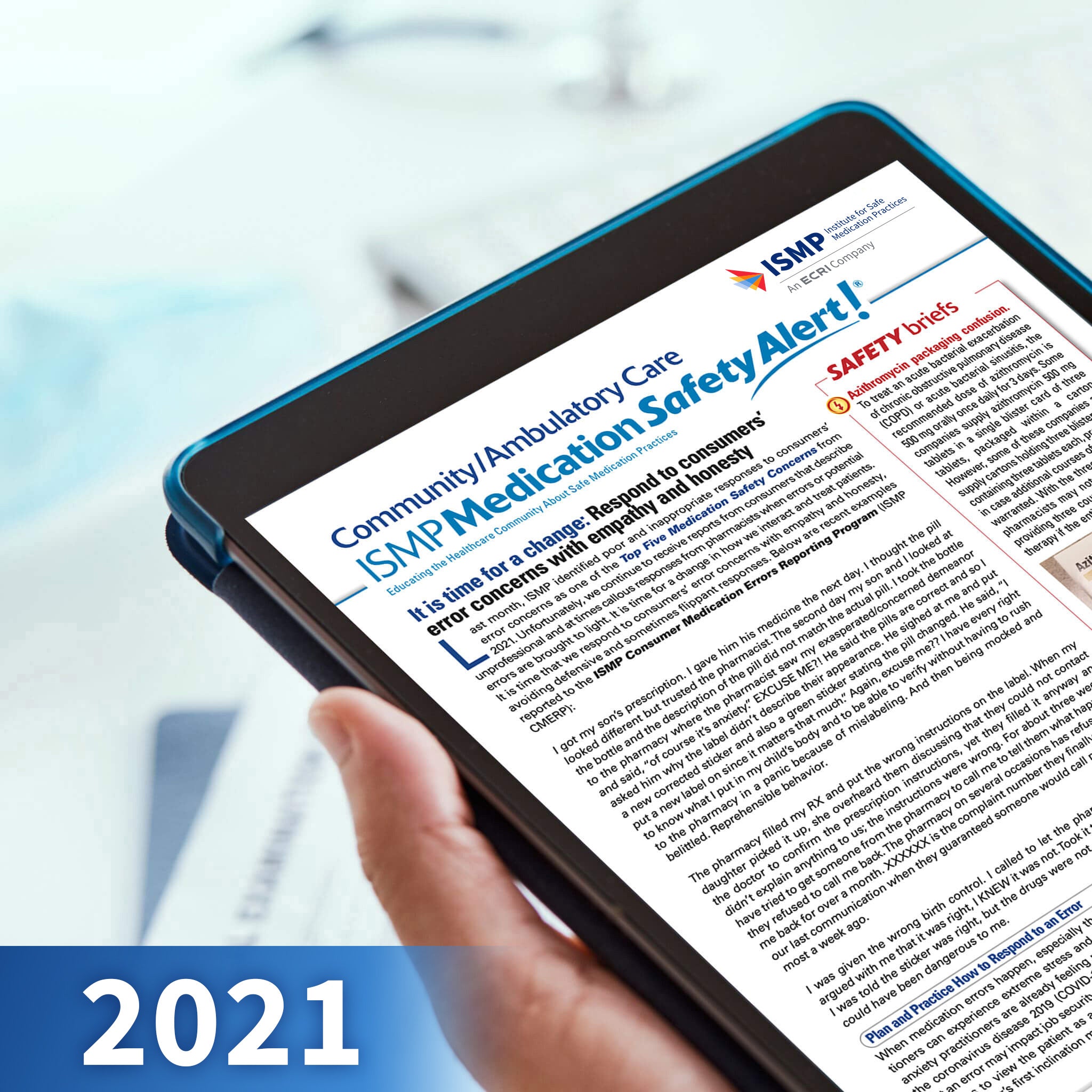 ISMP Medication Safety Alert!® Community/Ambulatory Care Newsletter - 2021 Single Issues