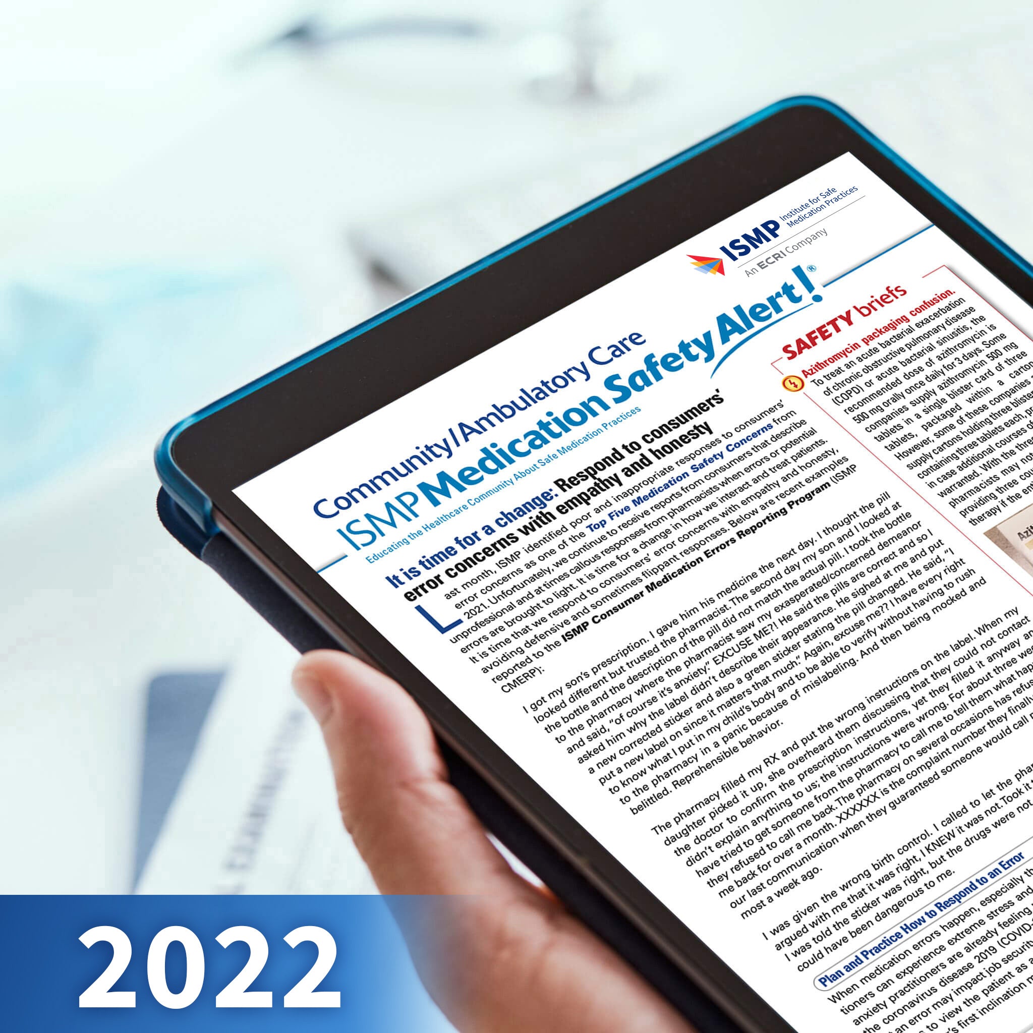 ISMP Medication Safety Alert!® Community/Ambulatory Care Newsletter - 2022 Single Issues