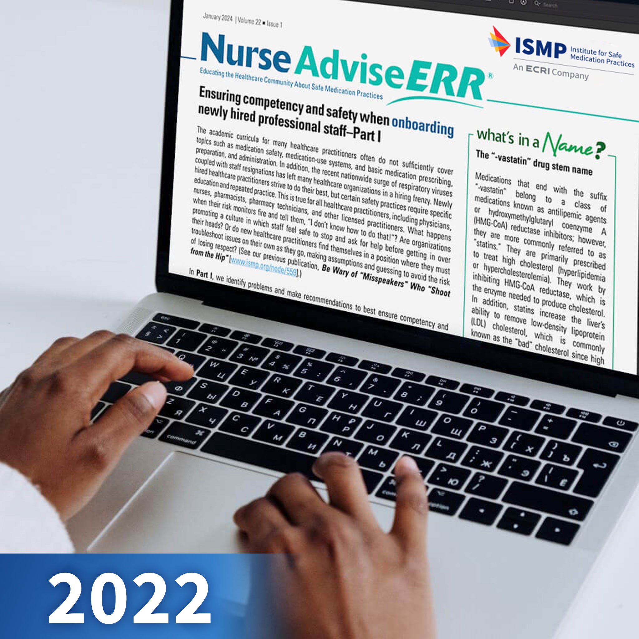 ISMP Medication Safety Alert!® Nurse AdviseERR Newsletter - 2022 Single Issues